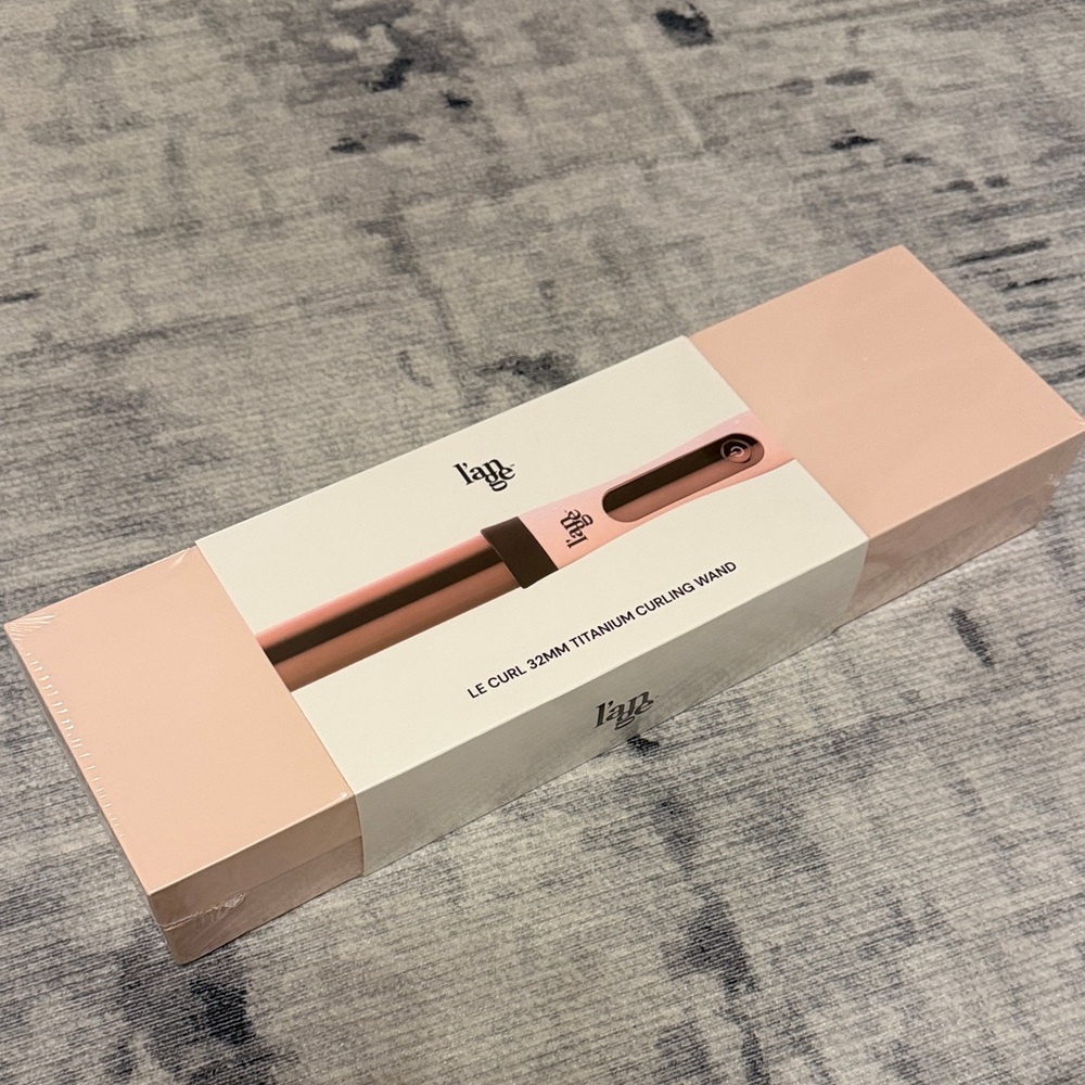 Lange Le Curl 32mm Titanium Curling Wand - Pink
